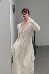SWAYING/KNIT Washi Feather Cardigan SW22SST48 White PS46